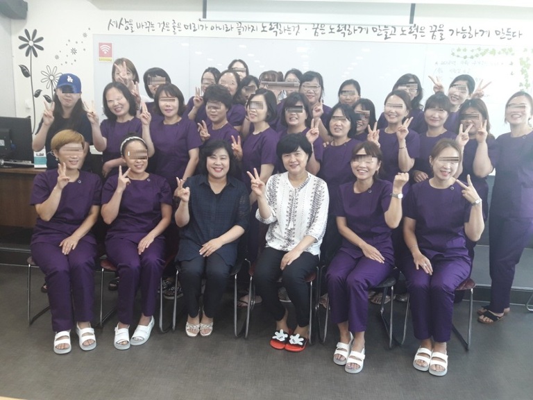 2018.08.07 예비간호조무사님들 간호복 입던날^^~